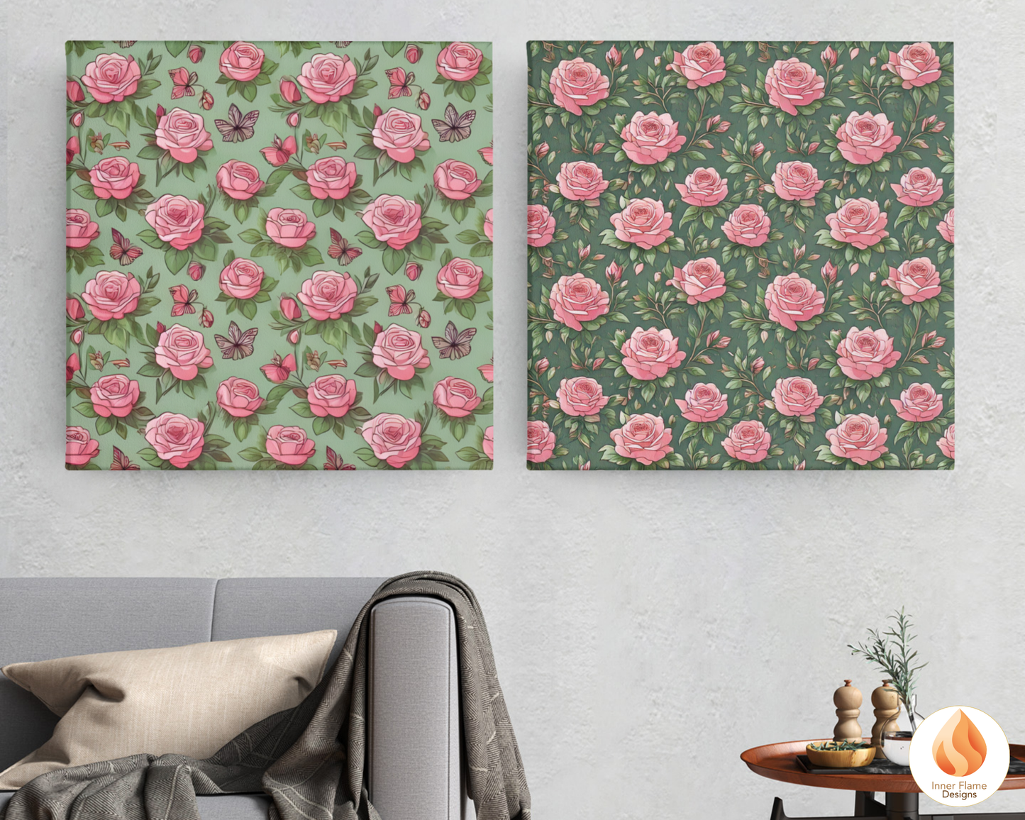 Lush Rose Floral Surface Patterns | Seamless Patterns for Wallpaper, Textiles, Packaging and Digital Designs
