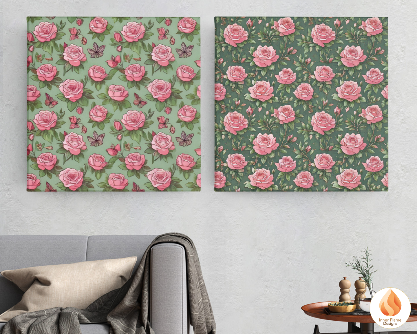 Lush Rose Floral Surface Patterns | Seamless Patterns for Wallpaper, Textiles, Packaging and Digital Designs