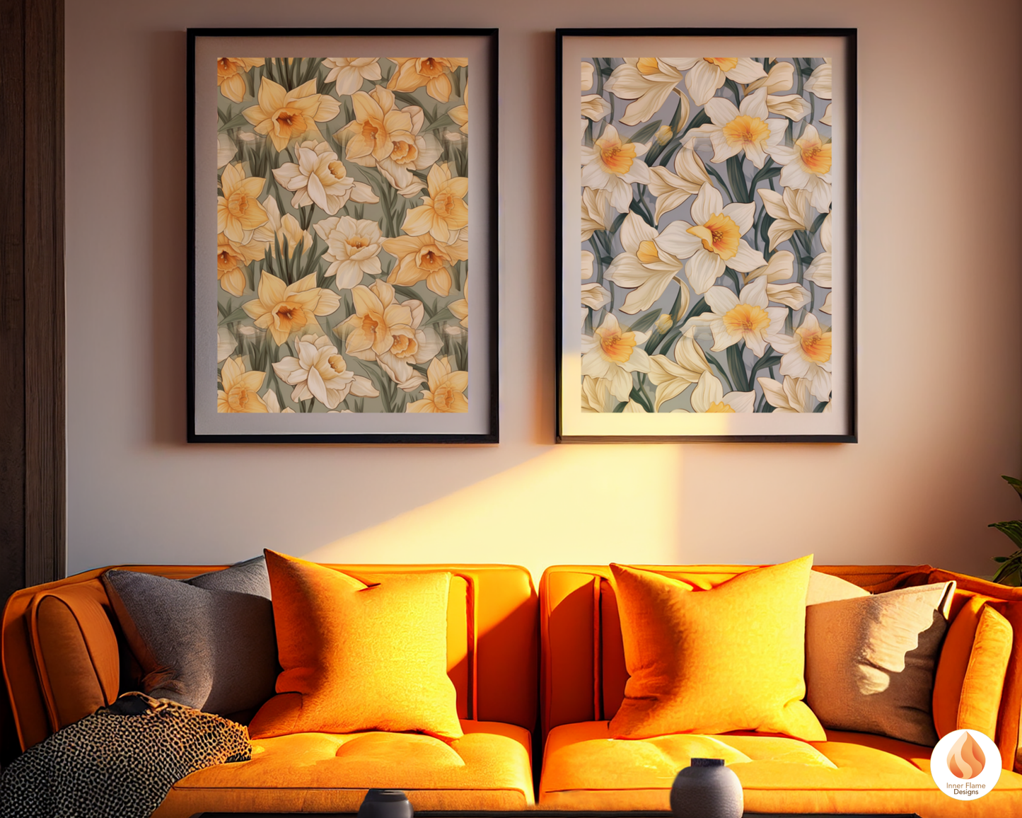 Spring Daffodil Floral Surface Patterns | Seamless Patterns for Wallpaper, Textiles, Packaging and Digital Designs