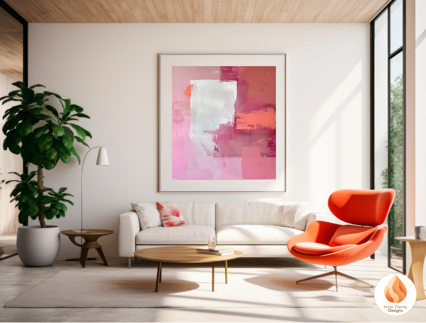 Playful Minimalist Art for Modern Home Design | Triptych Artwork