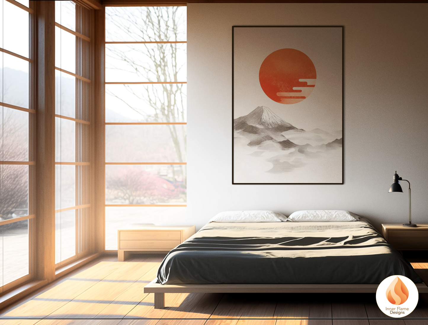 Harmonious Japandi Art for Modern Home Design | Diptych Artwork (Series 1)