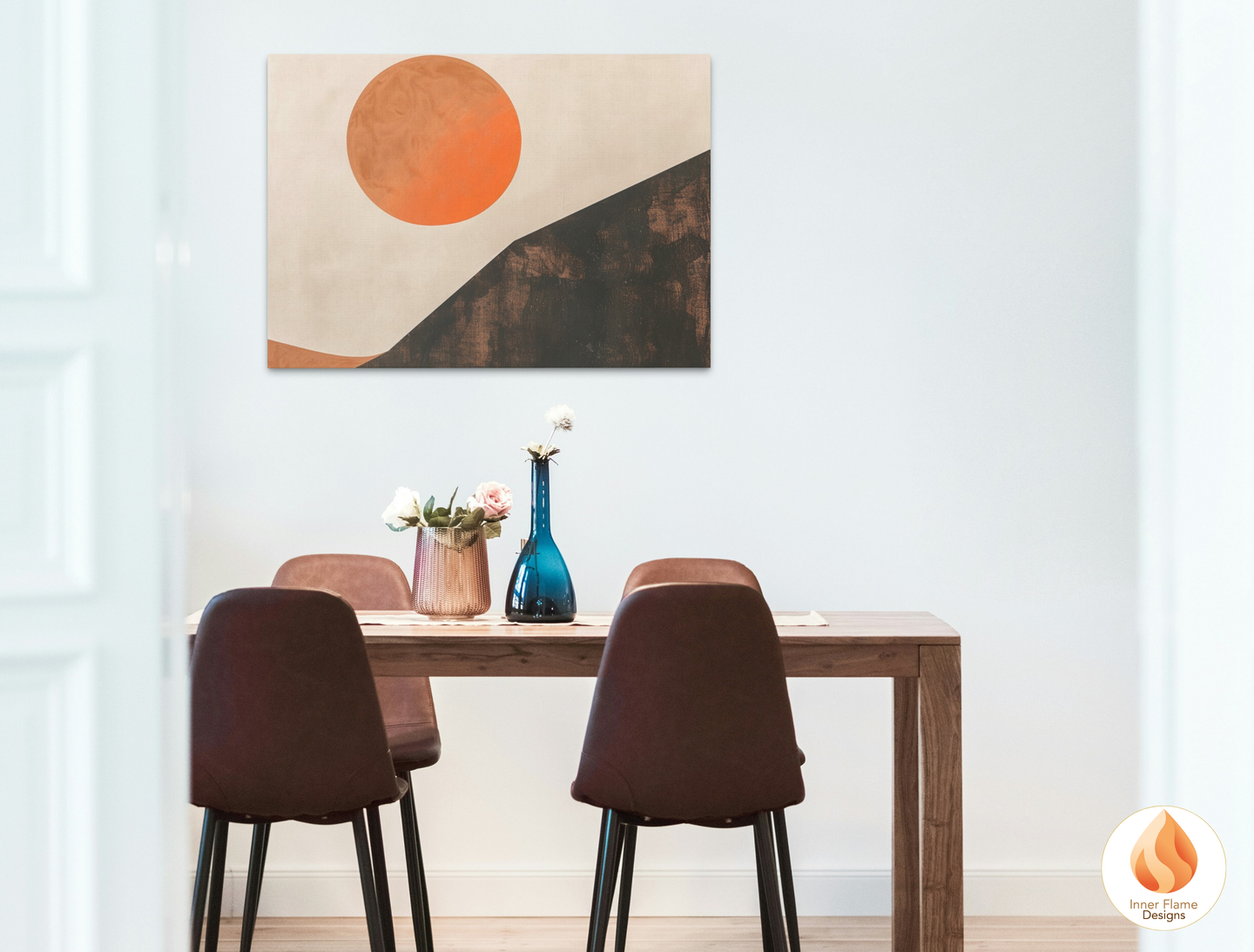 Ethereal Japandi Art for Modern Home Design | Triptych Artwork (Series 2)
