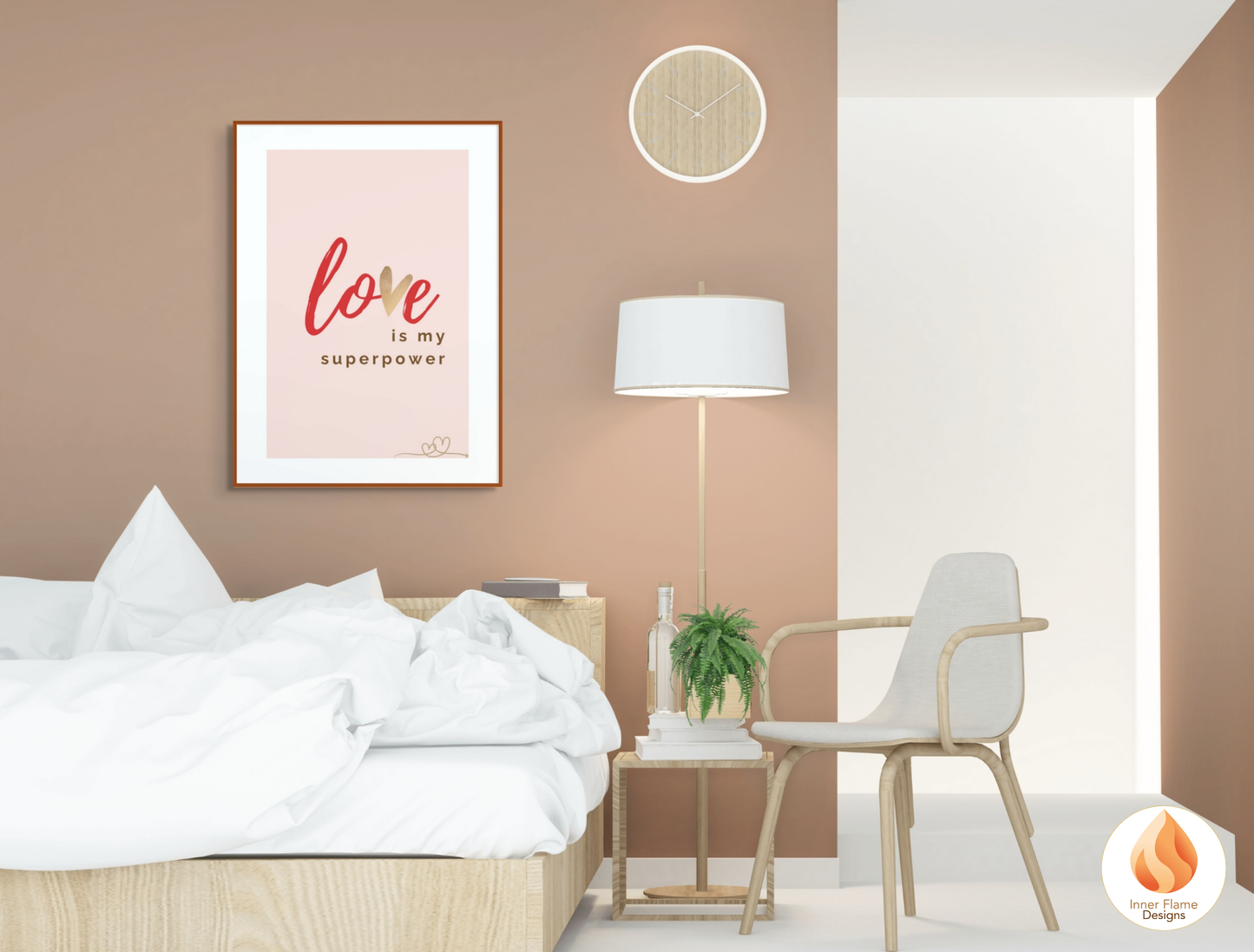 Motivational Poster with Love Inspirational Quote 5 - "Love Is My Superpower"