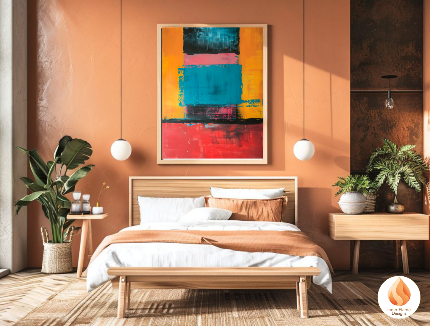 Radiant Minimalist Art for Modern Home Design | Triptych Artwork