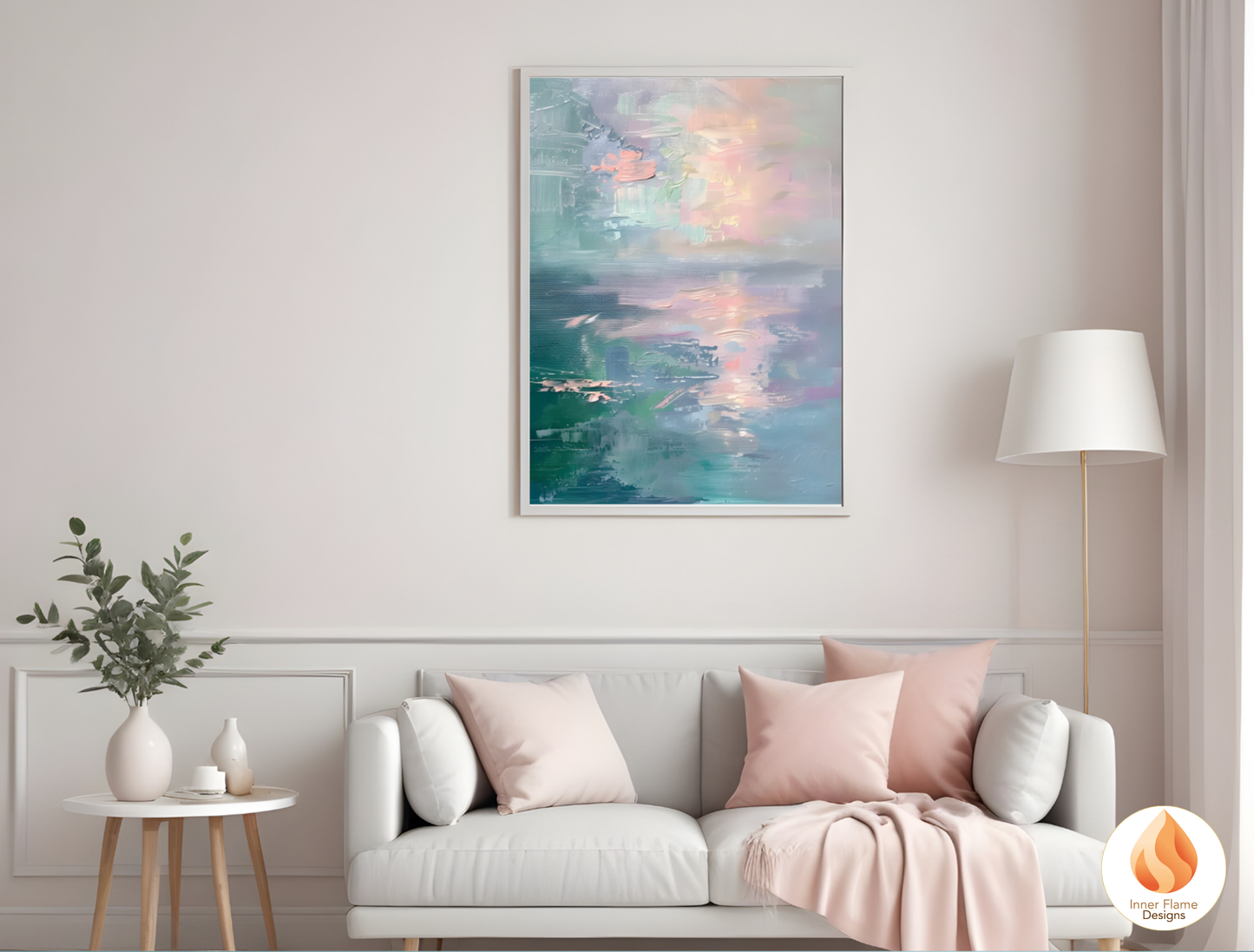 Translucent Minimalist Art for Modern Home Design | Triptych Artwork