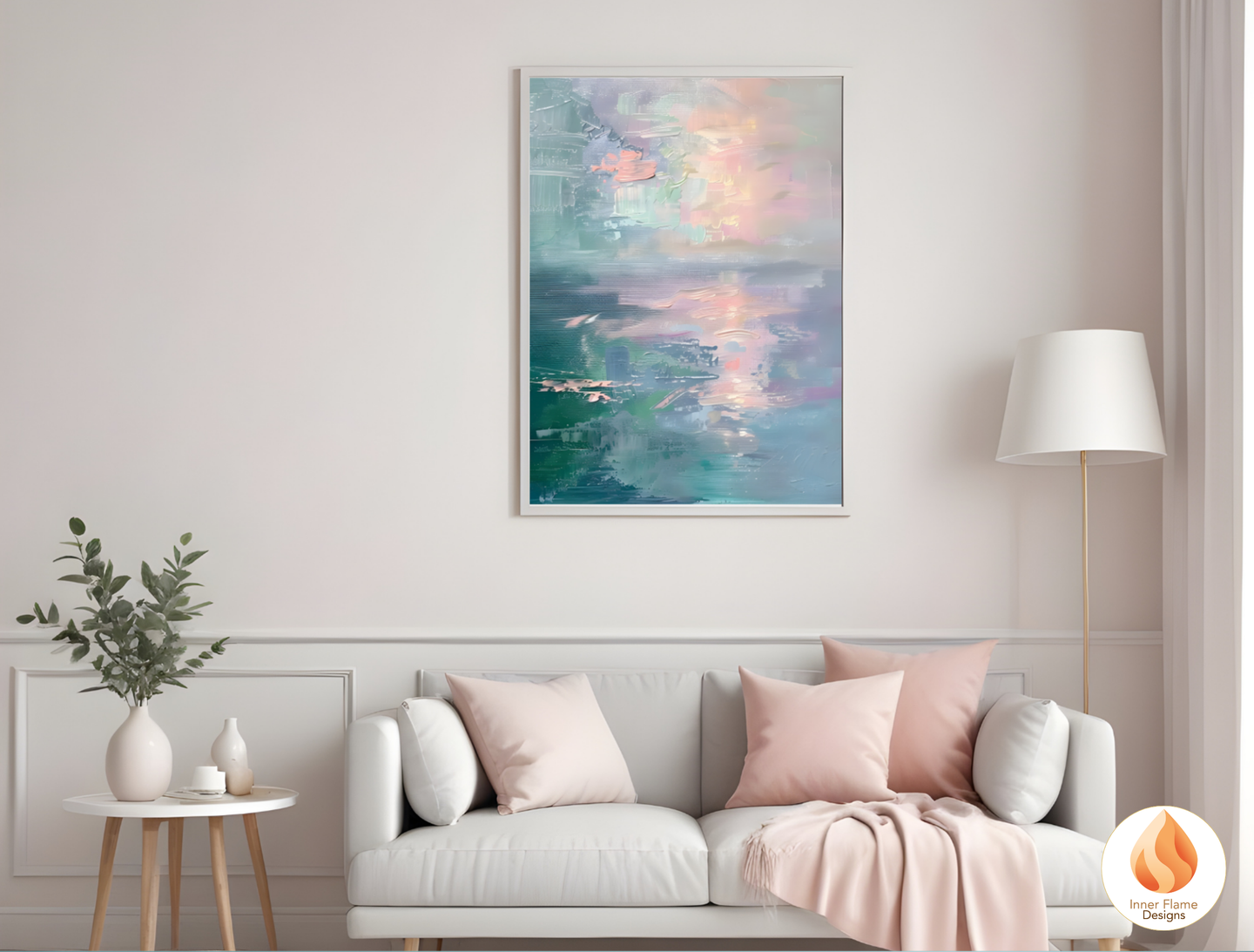 Translucent Minimalist Art for Modern Home Design | Triptych Artwork