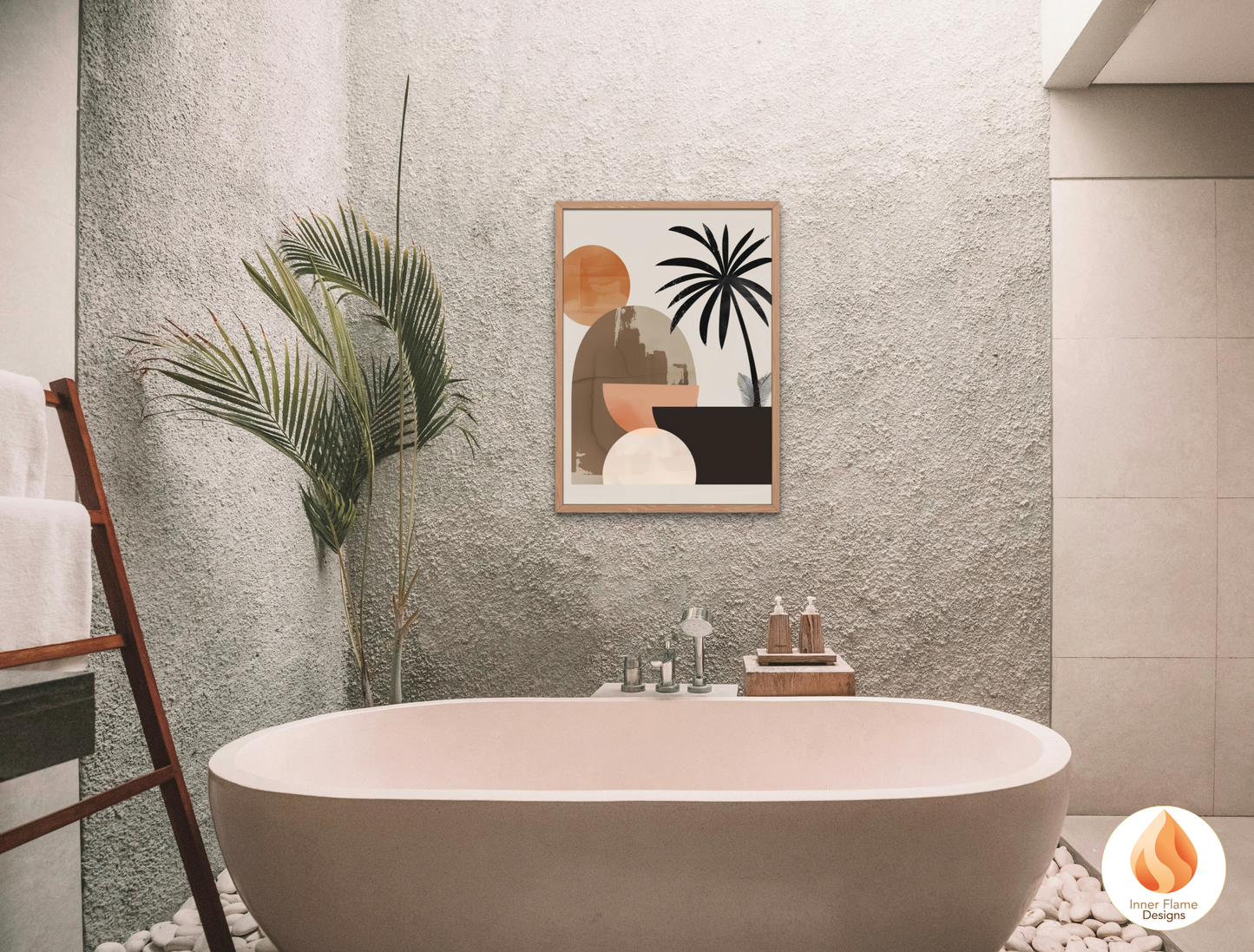 Calming Japandi Art for Modern Home Design | Triptych Artwork