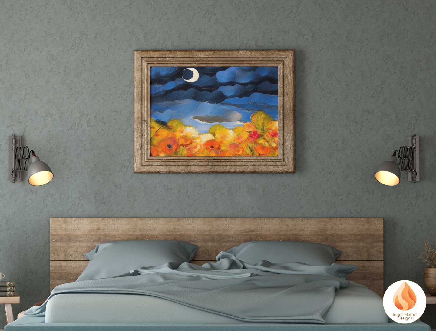 Vivid Flower Artwork for Modern Home Design | Four Piece Artwork