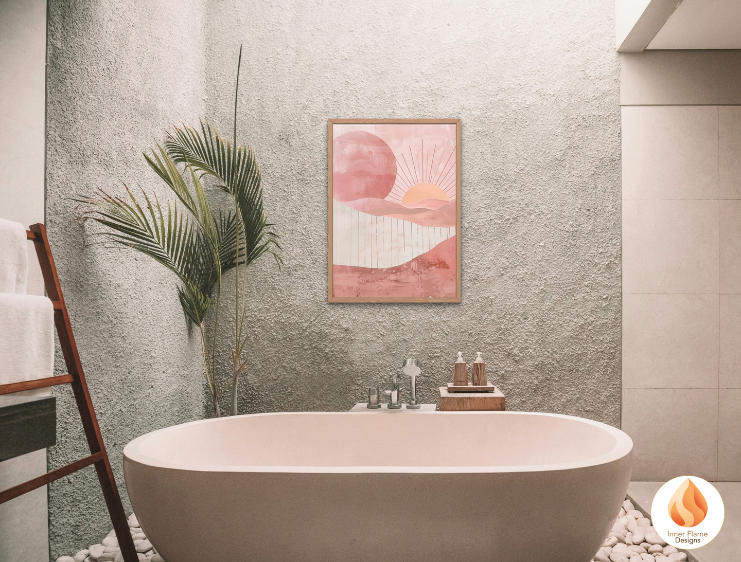 Soothing Boho Wall Art Décor for Modern Home Design | Triptych Artwork (Series 4)