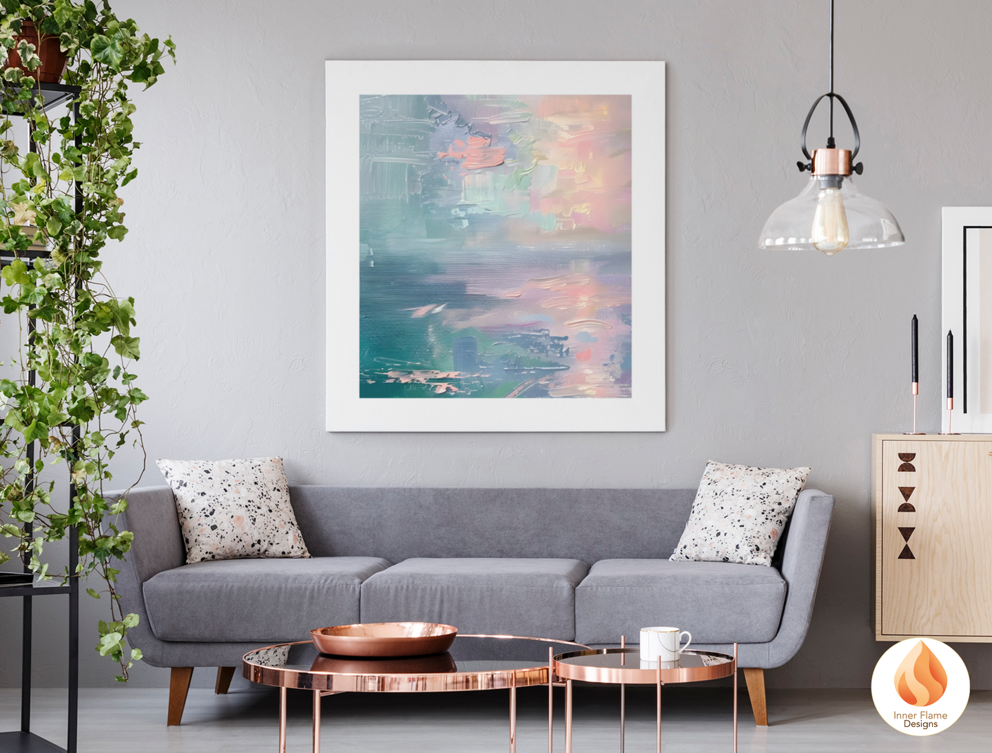 Translucent Minimalist Art for Modern Home Design | Triptych Artwork