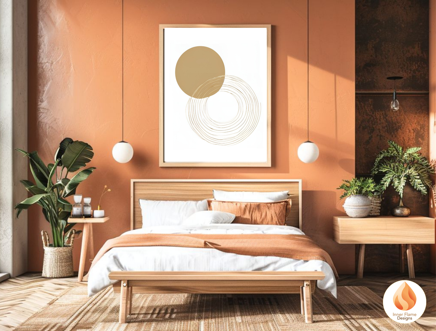 Stylish Geometric Artwork for Modern Home Design | Triptych Artwork