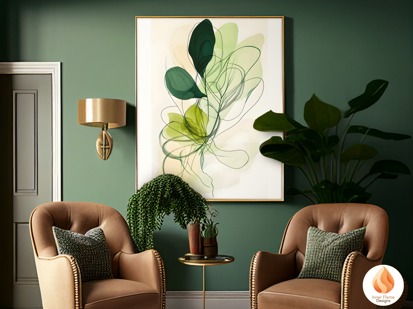 Fluid Line Art for Modern Home Design | Triptych Artwork