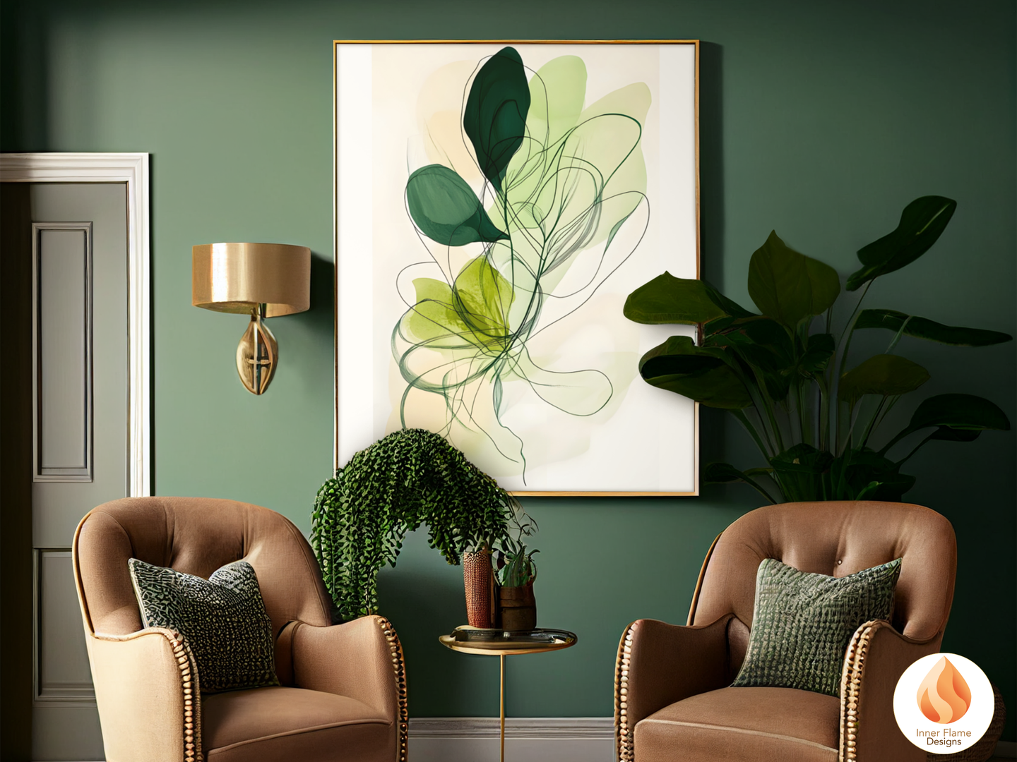 Fluid Line Art for Modern Home Design | Triptych Artwork