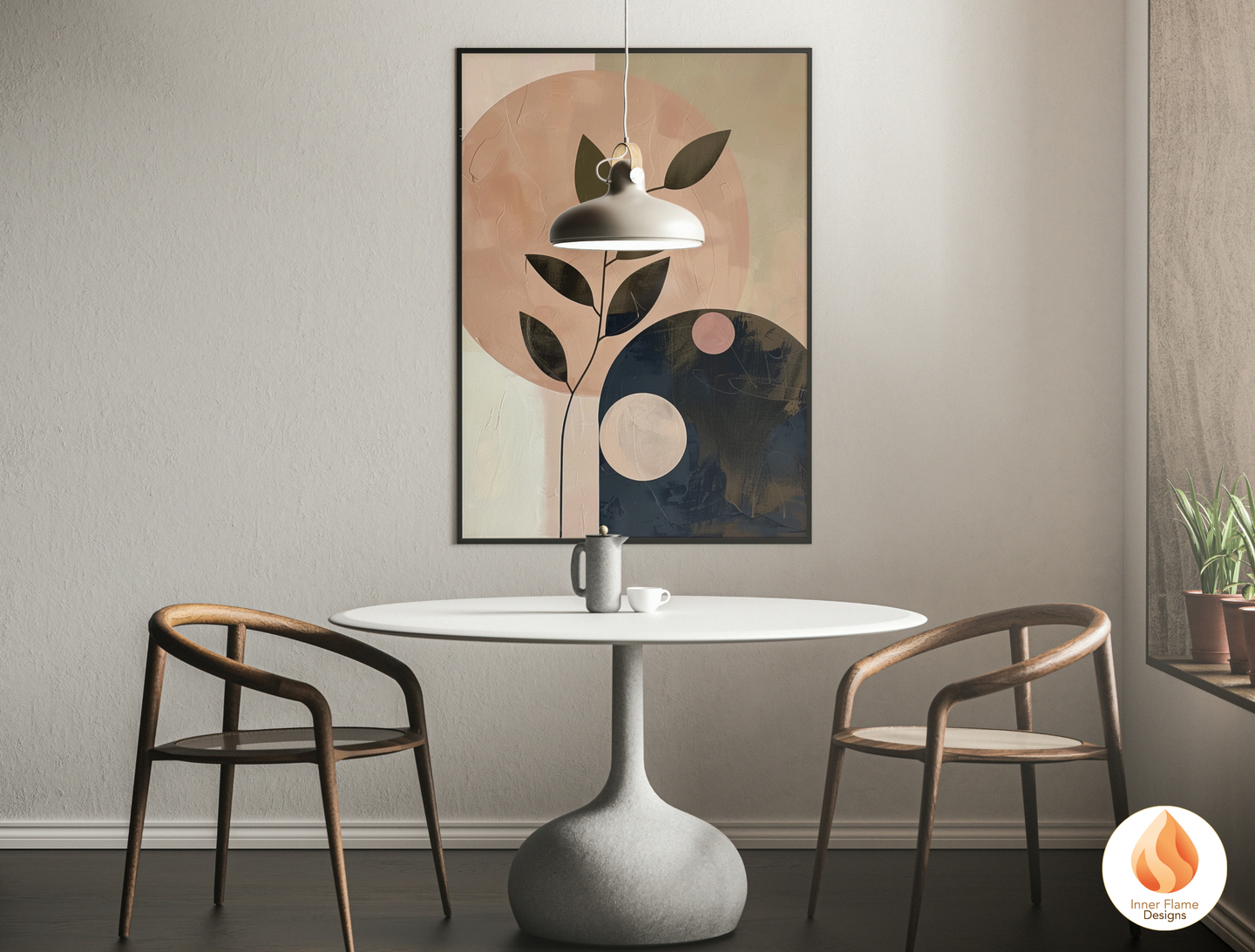 Charming Japandi Art for Modern Home Design | Triptych Artwork (Series 2)