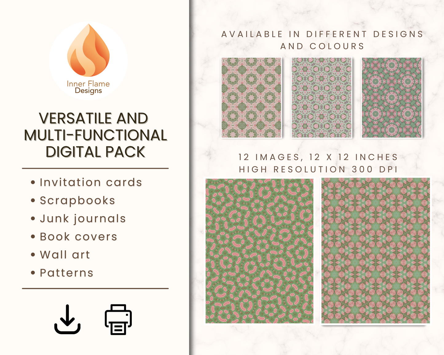 Rhythmic Geometric Surface Patterns | Seamless Patterns for Wallpaper, Textiles, Packaging and Digital Designs