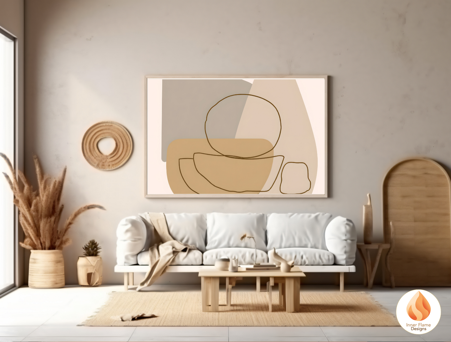 Eclectic Line Art for Modern Home Design | Triptych Artwork