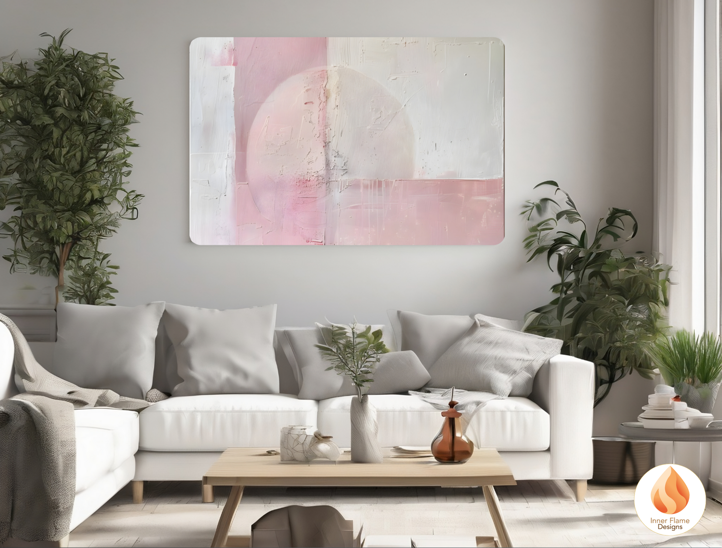 Dreamy Minimalist Art for Modern Home Design | Triptych Artwork