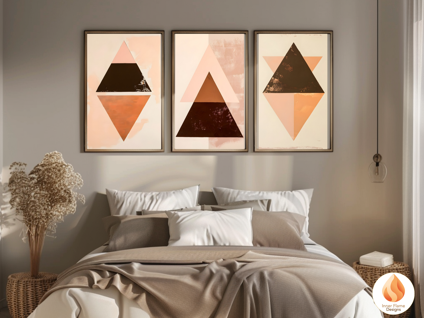Classy Geometric Abstract Wall Art for Home Décor