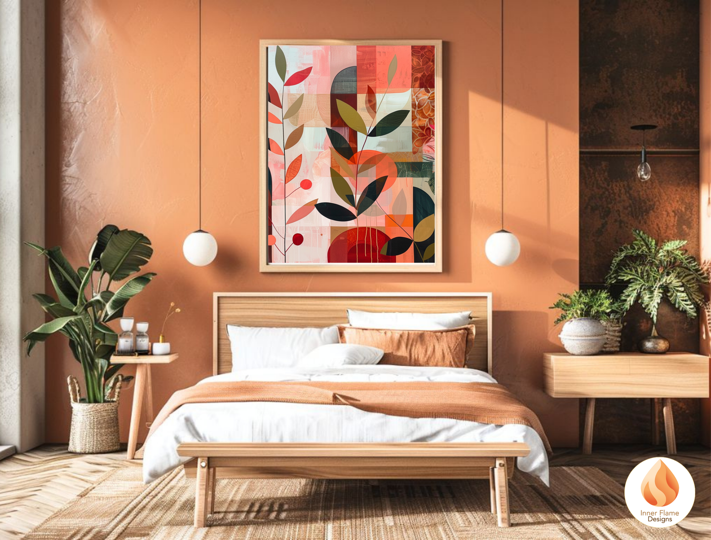 Modern Boho Wall Art Décor for Modern Home Design | Triptych Artwork (Series 2)