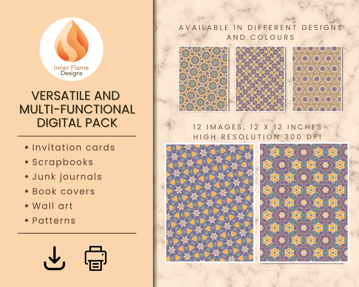 Radiant Geometric Surface Patterns | Seamless Patterns for Wallpaper, Textiles, Packaging and Digital Designs