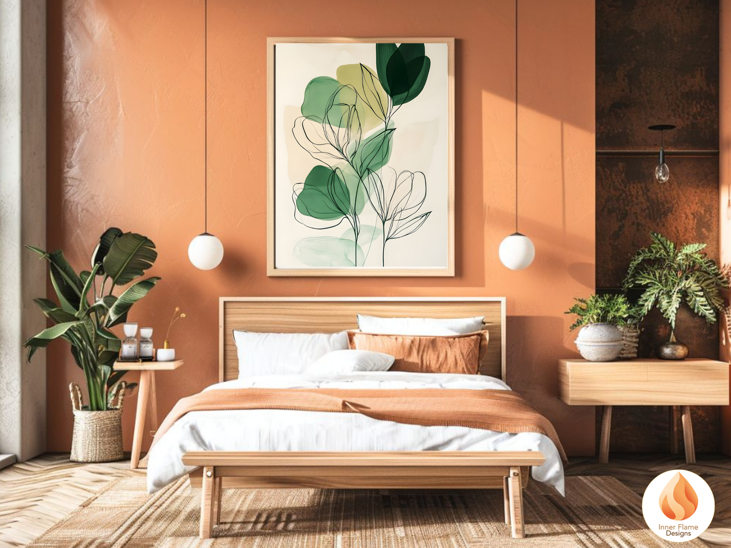 Organic Line Art for Modern Home Design | Triptych Artwork