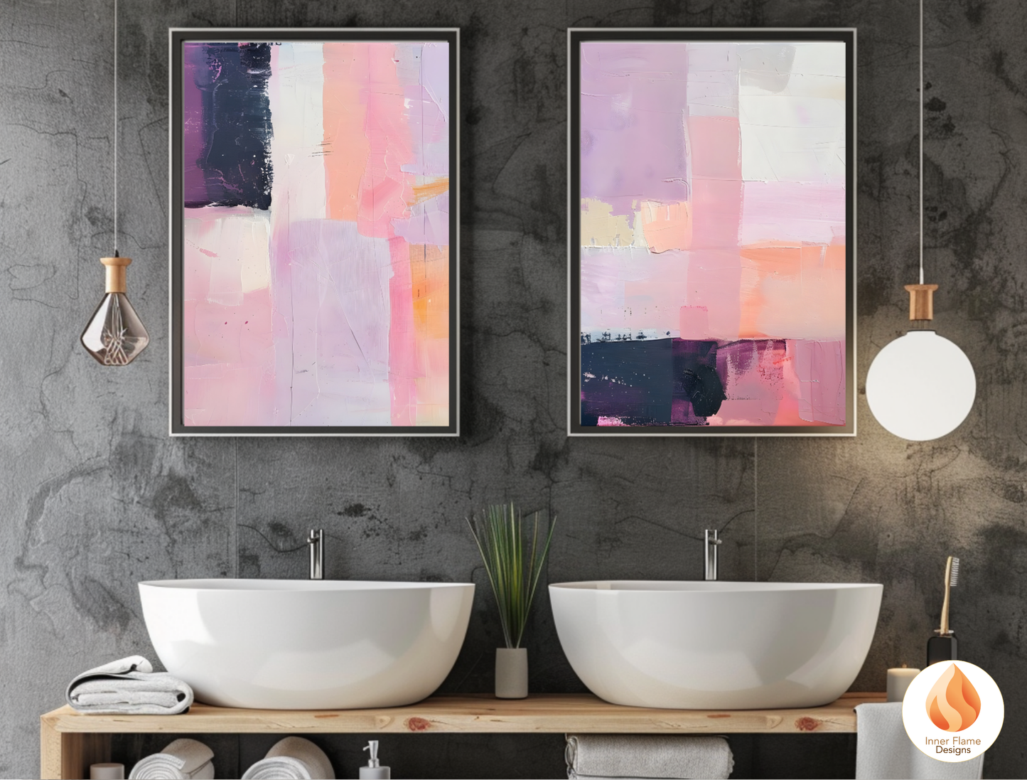 Inviting Minimalist Art for Modern Home Design | Four Piece Artwork
