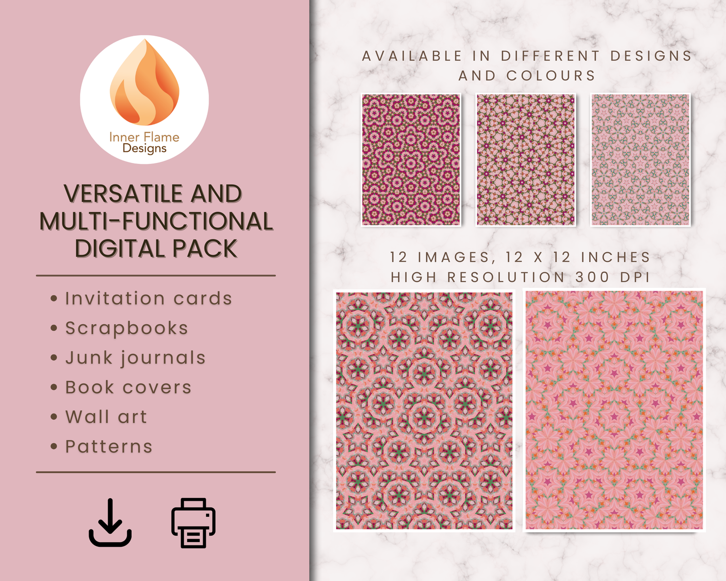 Playful Geometric Surface Patterns | Seamless Patterns for Wallpaper, Textiles, Packaging and Digital Designs