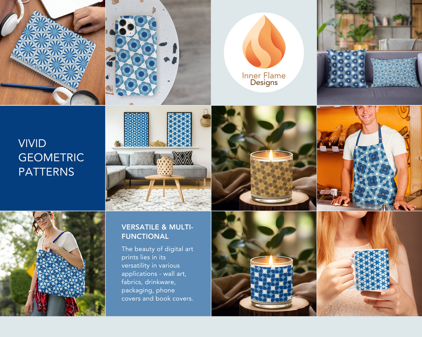 Vivid Geometric Surface Patterns | Seamless Patterns for Wallpaper, Textiles, Packaging and Digital Designs
