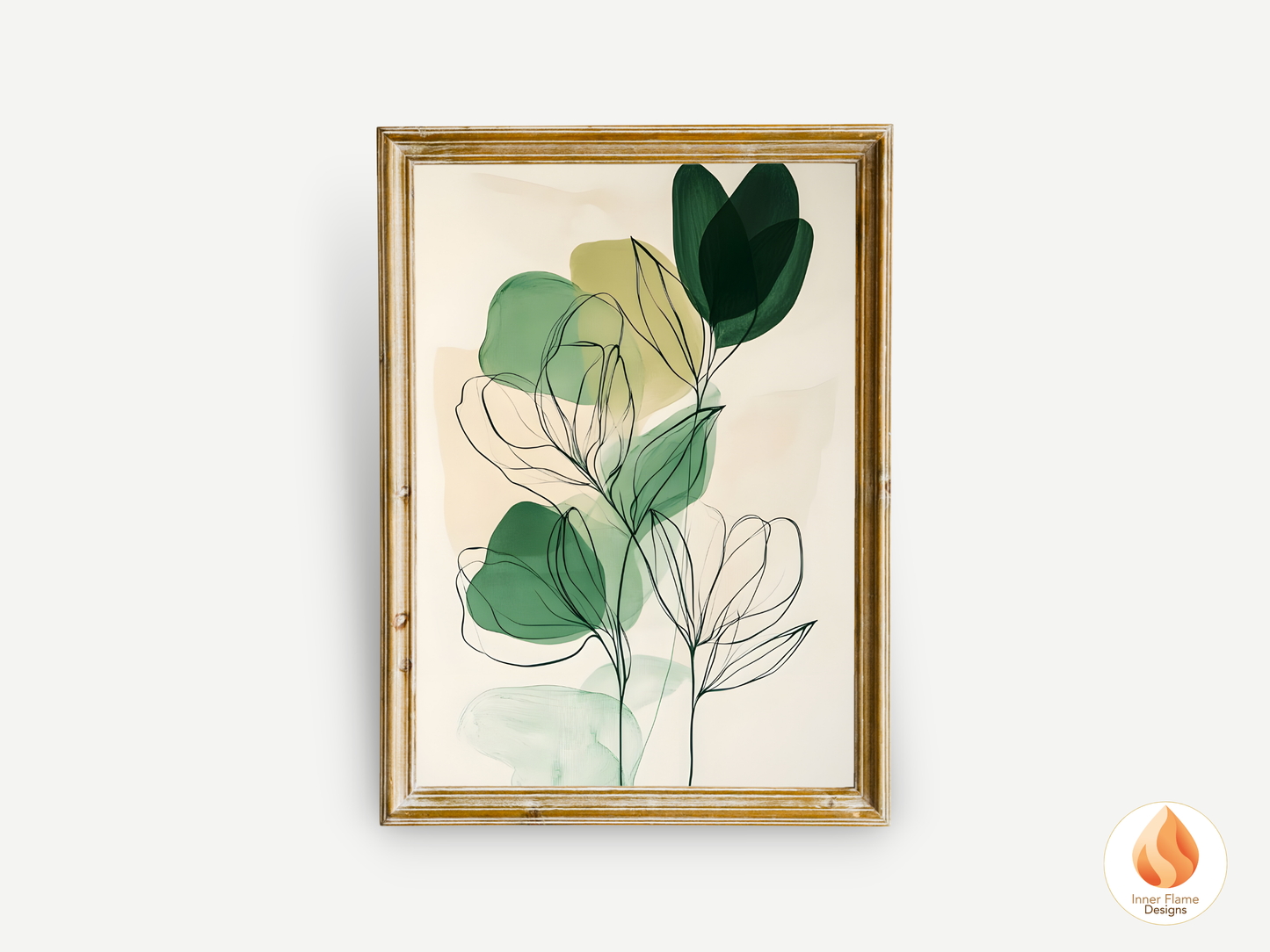 Organic Line Art for Modern Home Design | Triptych Artwork