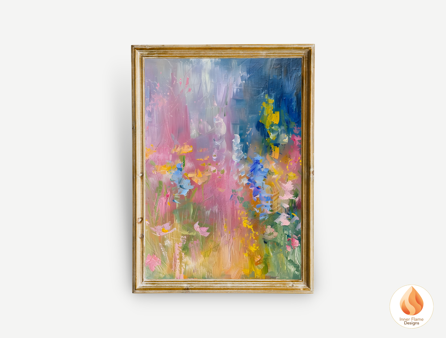 Magical Flower Artwork for Modern Home Design | Triptych Artwork