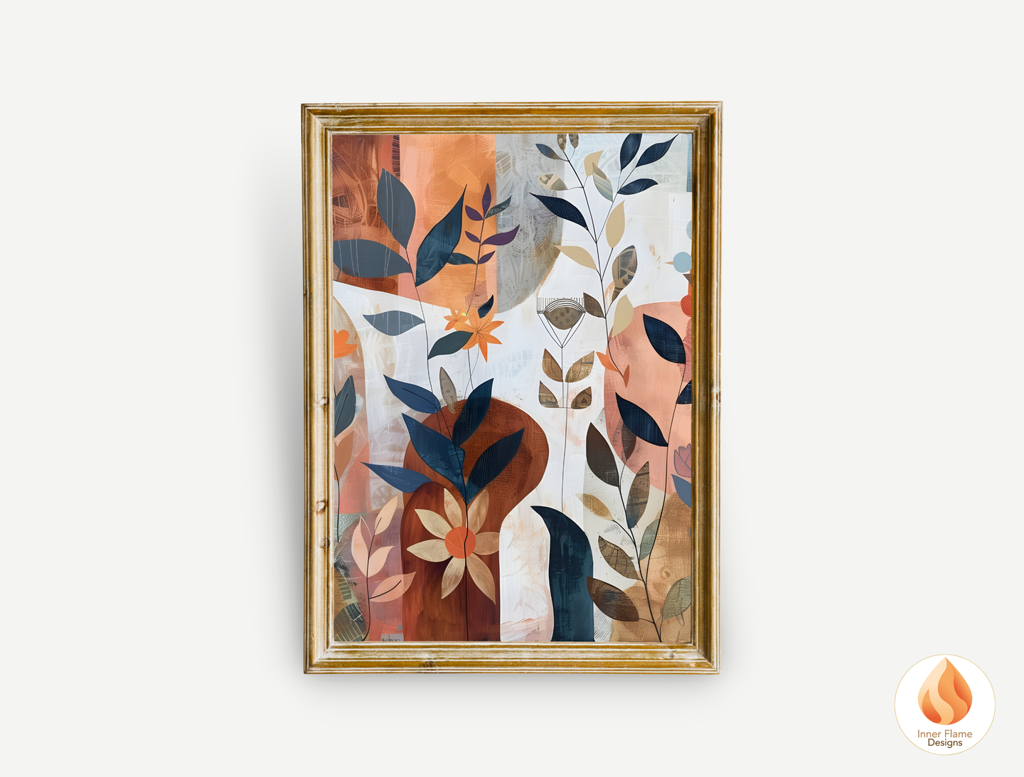 Modern Boho Wall Art Décor for Modern Home Design | Triptych Artwork (Series 3)