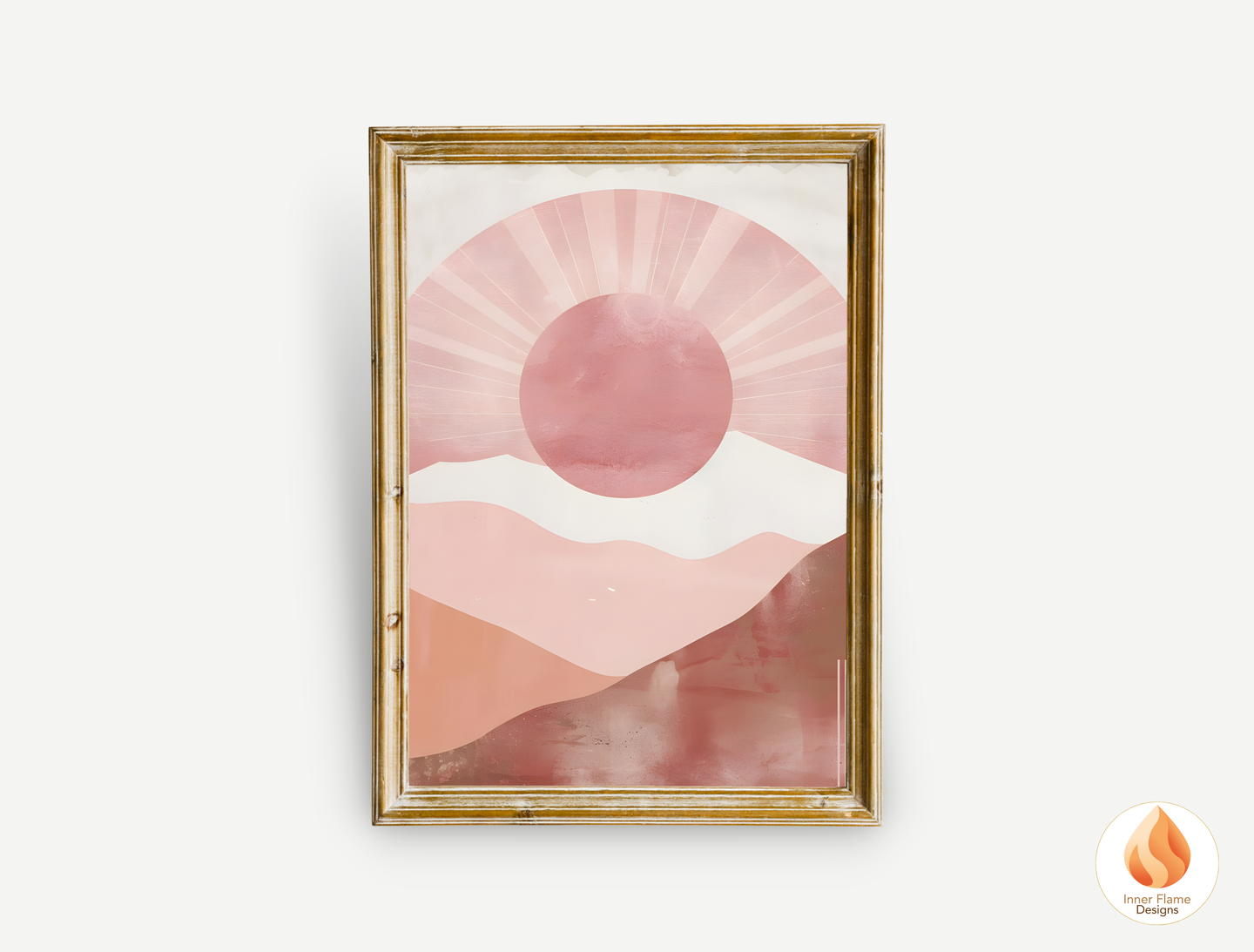 Soothing Boho Wall Art Décor for Modern Home Design | Triptych Artwork (Series 4)