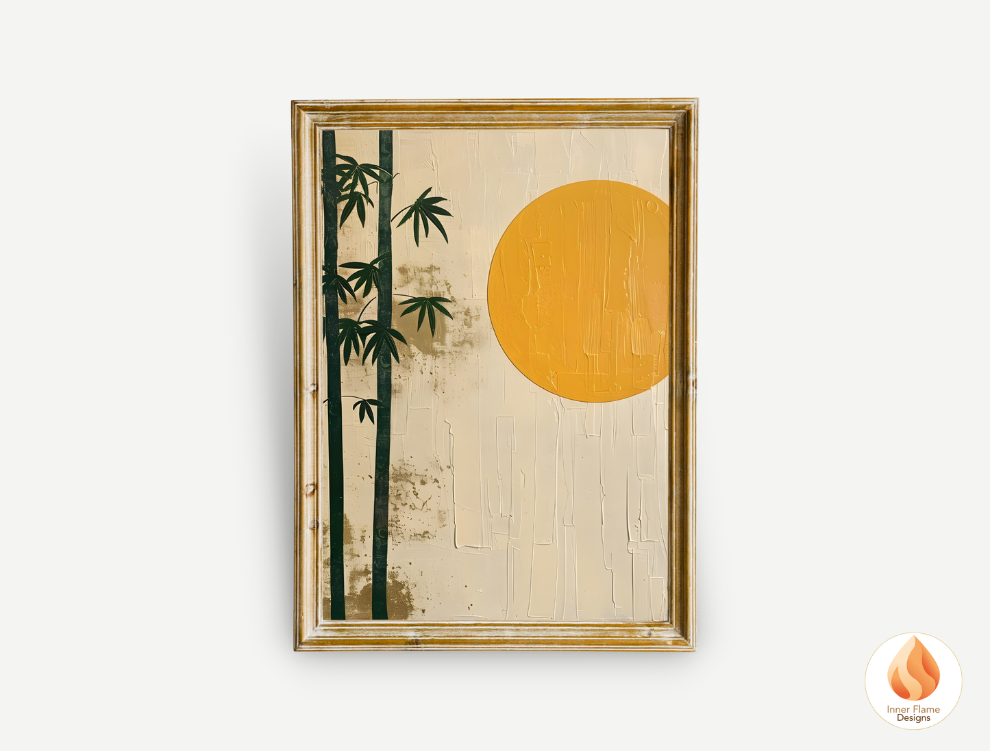 Tranquil Japandi Art for Modern Home Design | Triptych Artwork (Series 2)