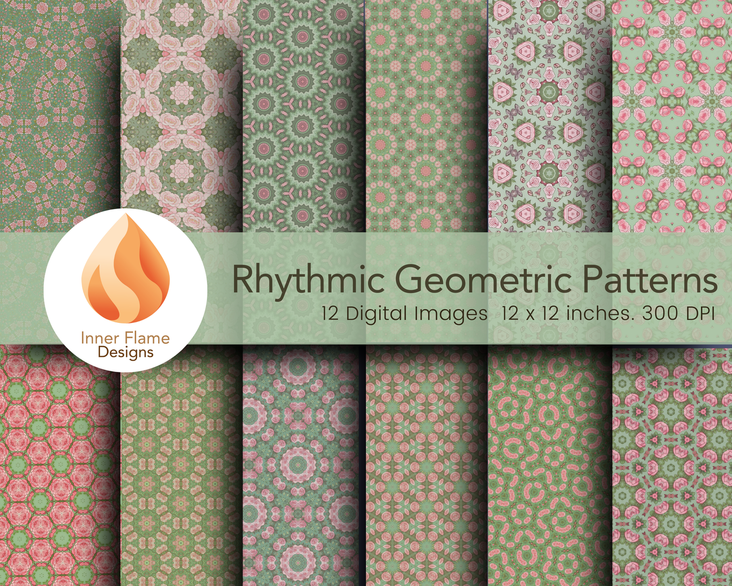 Rhythmic Geometric Surface Patterns | Seamless Patterns for Wallpaper, Textiles, Packaging and Digital Designs