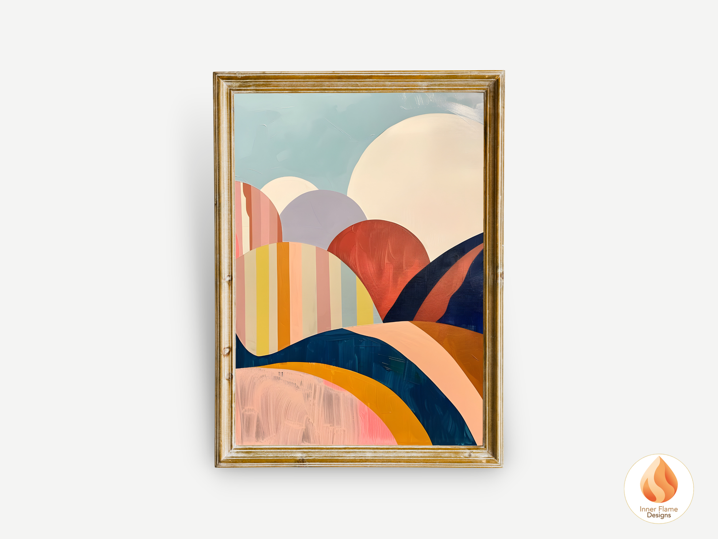 Eclectic Boho Wall Art Décor for Modern Home Design | Triptych Artwork (Series 5)