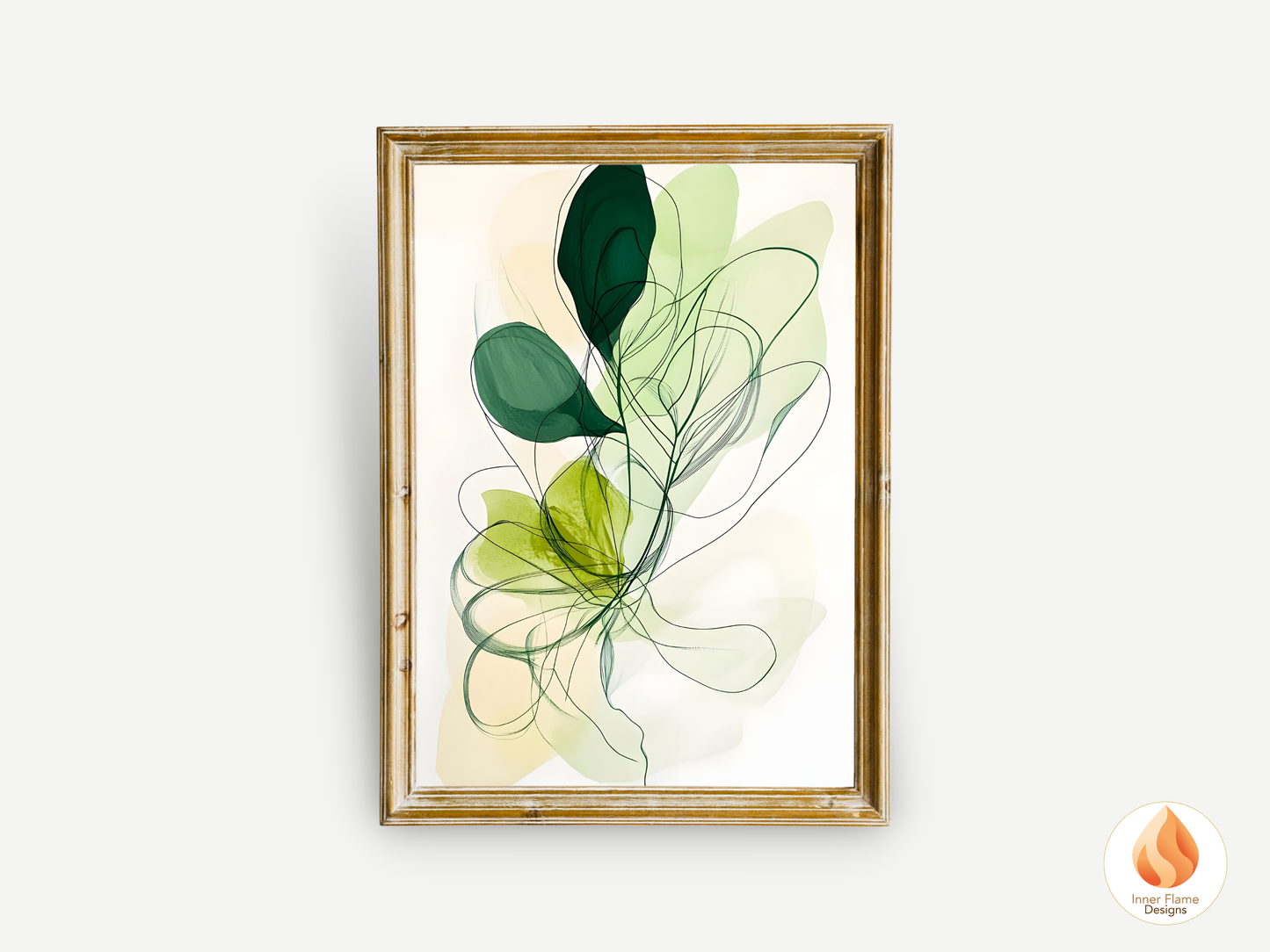 Fluid Line Art for Modern Home Design | Triptych Artwork