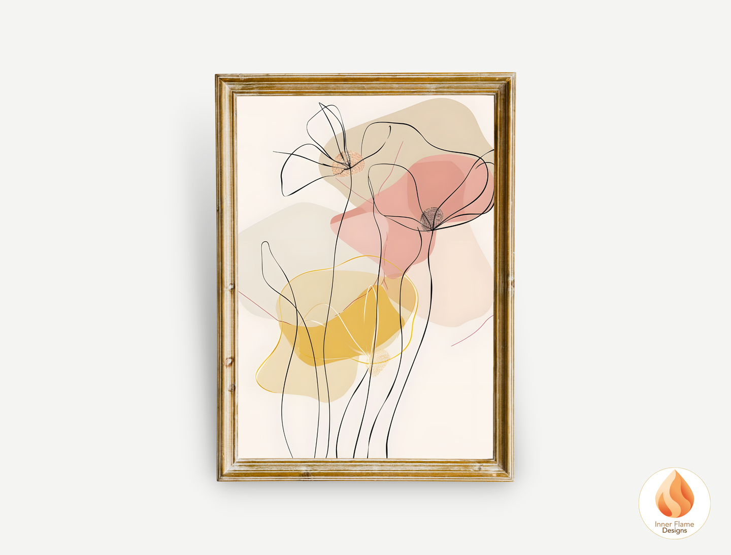 Graceful Line Art for Modern Home Design | Triptych Artwork (Series 4)