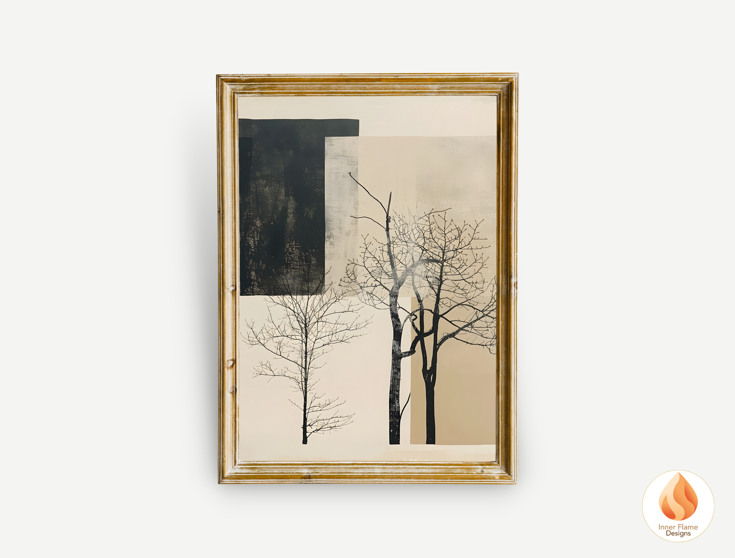 Delicate Japandi Art for Modern Home Design | Triptych Artwork