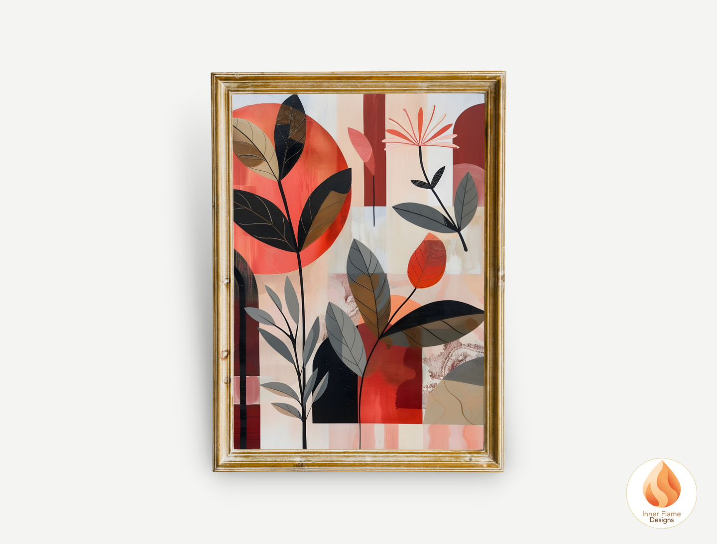 Modern Boho Wall Art Décor for Modern Home Design | Triptych Artwork (Series 2)