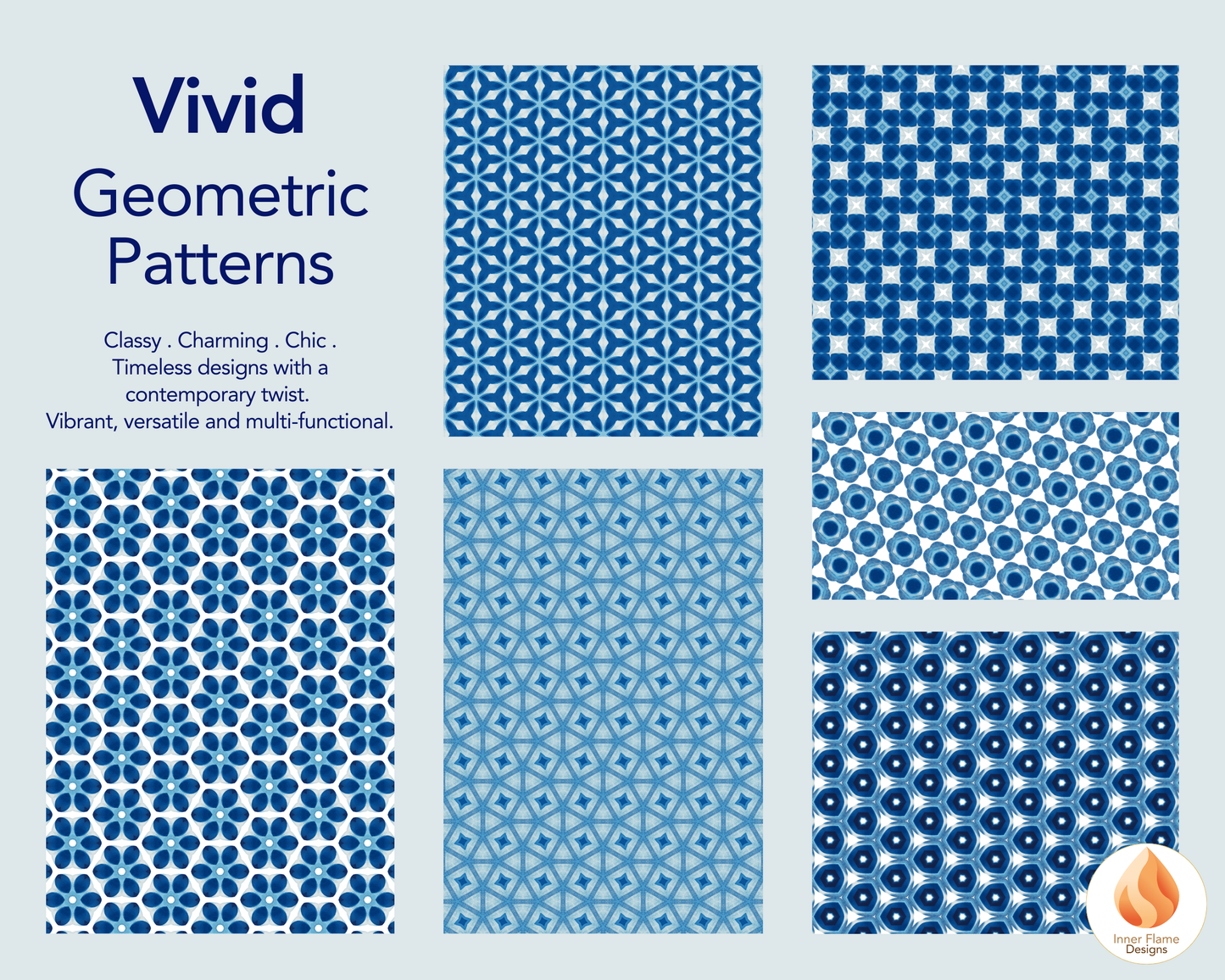 Vivid Geometric Surface Patterns | Seamless Patterns for Wallpaper, Textiles, Packaging and Digital Designs