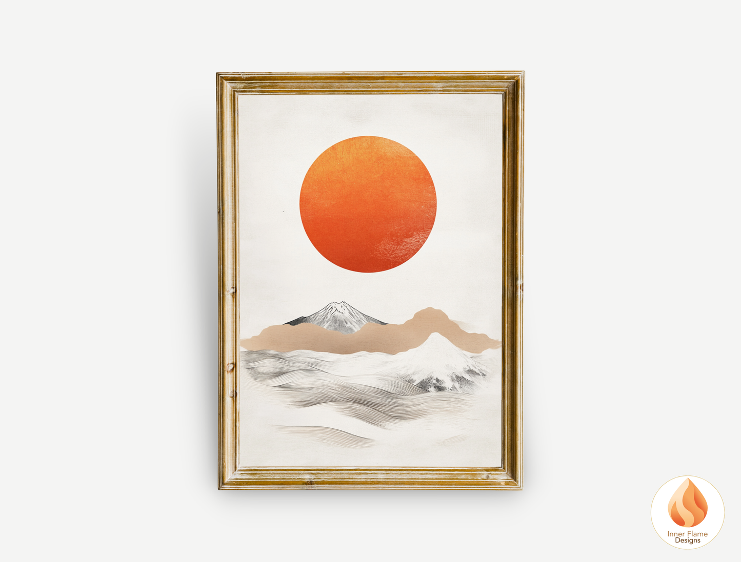 Harmonious Japandi Art for Modern Home Design | Diptych Artwork (Series 1)