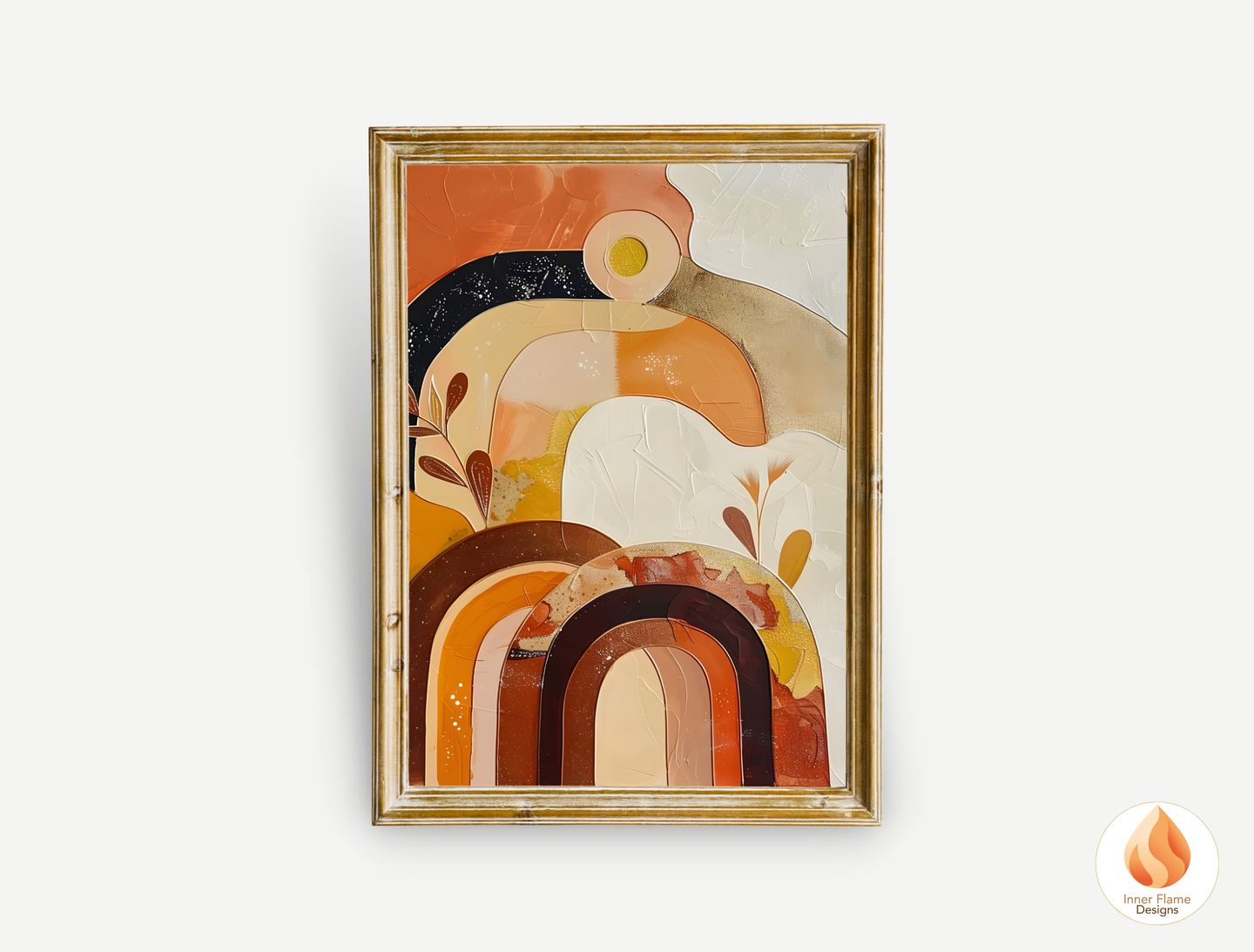 Eclectic Boho Wall Art Décor for Modern Home Design | Triptych Artwork (Series 3)