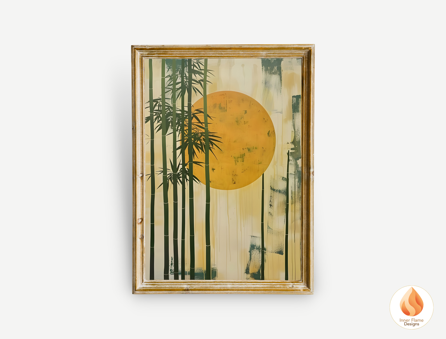Tranquil Japandi Art for Modern Home Design | Triptych Artwork (Series 3)