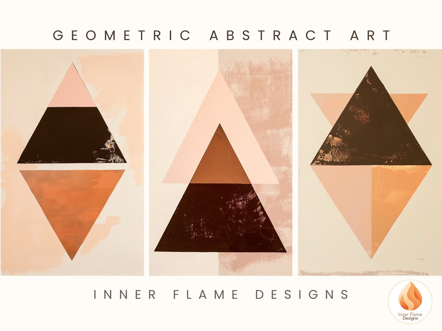 Classy Geometric Abstract Wall Art for Home Décor