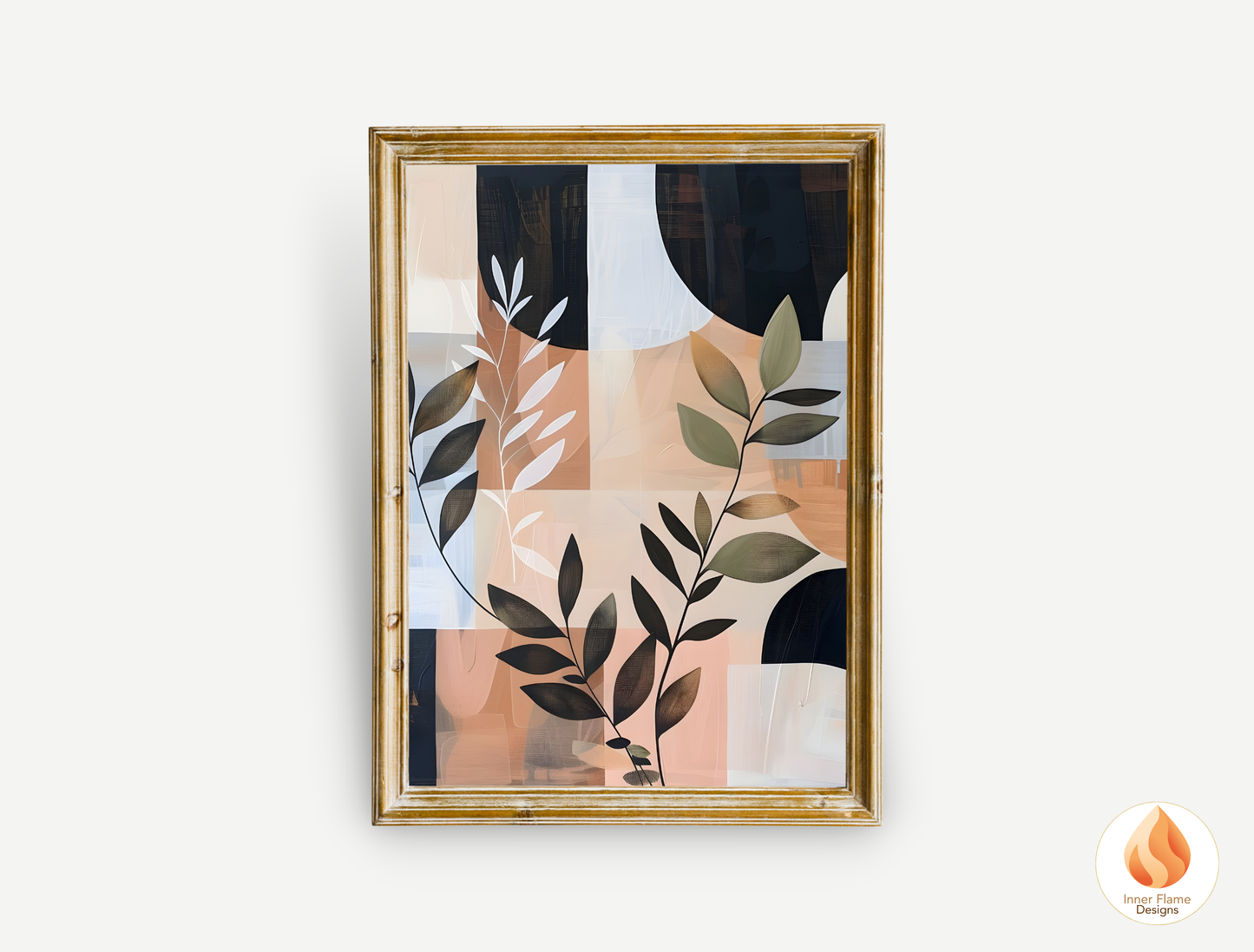 Modern Boho Wall Art Décor for Modern Home Design | Triptych Artwork (Series 1)