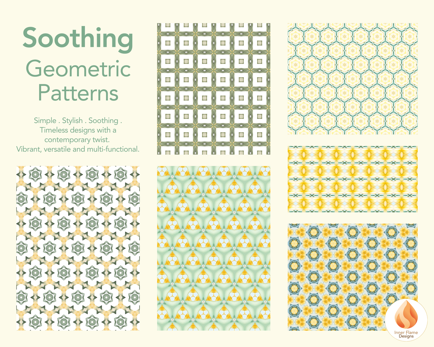 Soothing Geometric Surface Patterns | Seamless Patterns for Wallpaper, Textiles, Packaging and Digital Designs