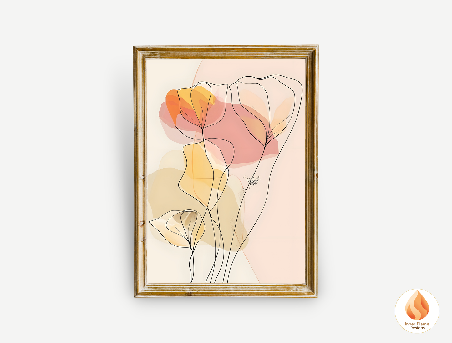 Graceful Line Art for Modern Home Design | Triptych Artwork (Series 3)