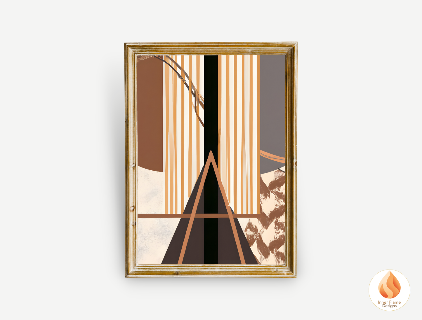 Eclectic Boho Wall Art Décor for Modern Home Design | Triptych Artwork (Series 2)