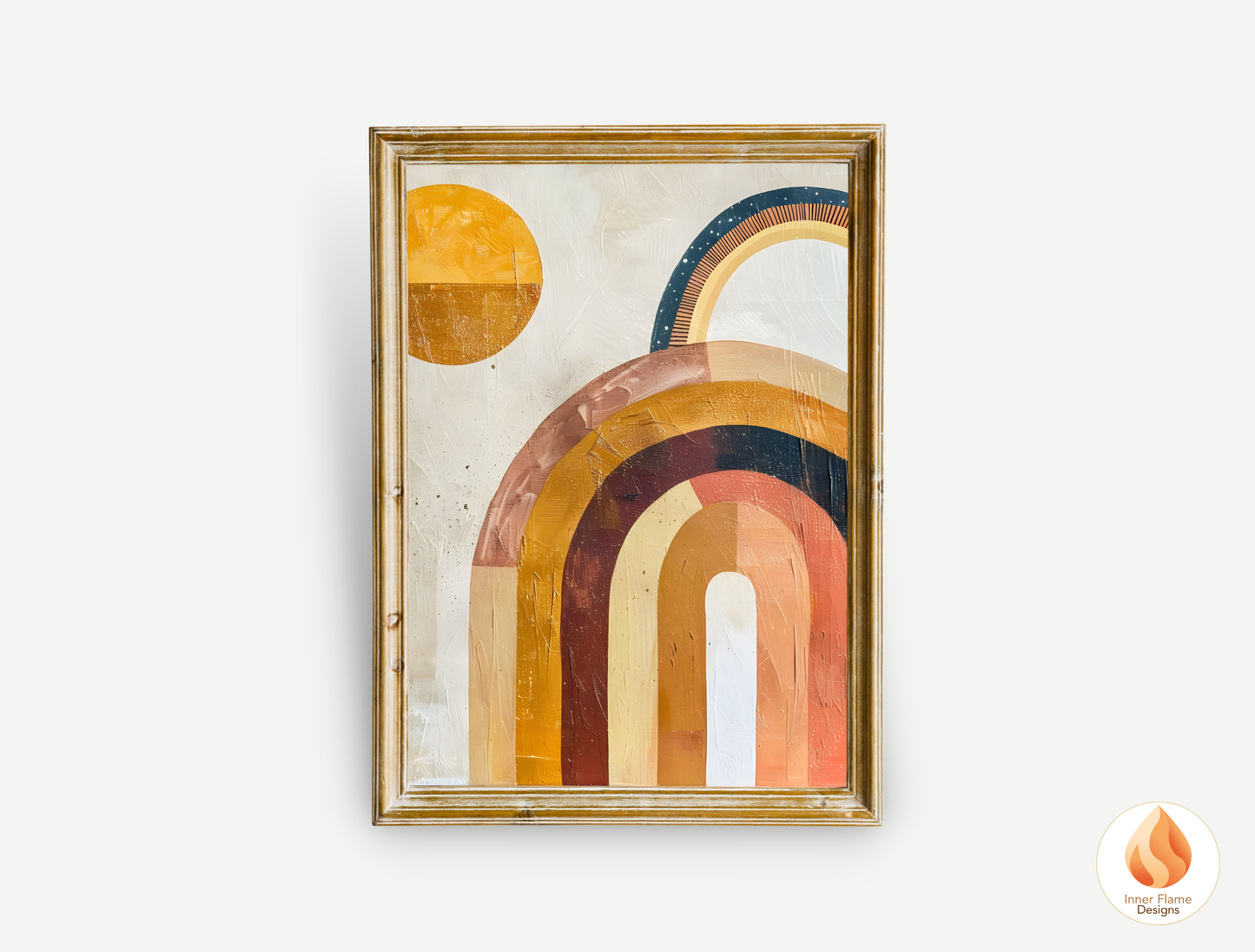Eclectic Boho Wall Art Décor for Modern Home Design | Triptych Artwork (Series 4)