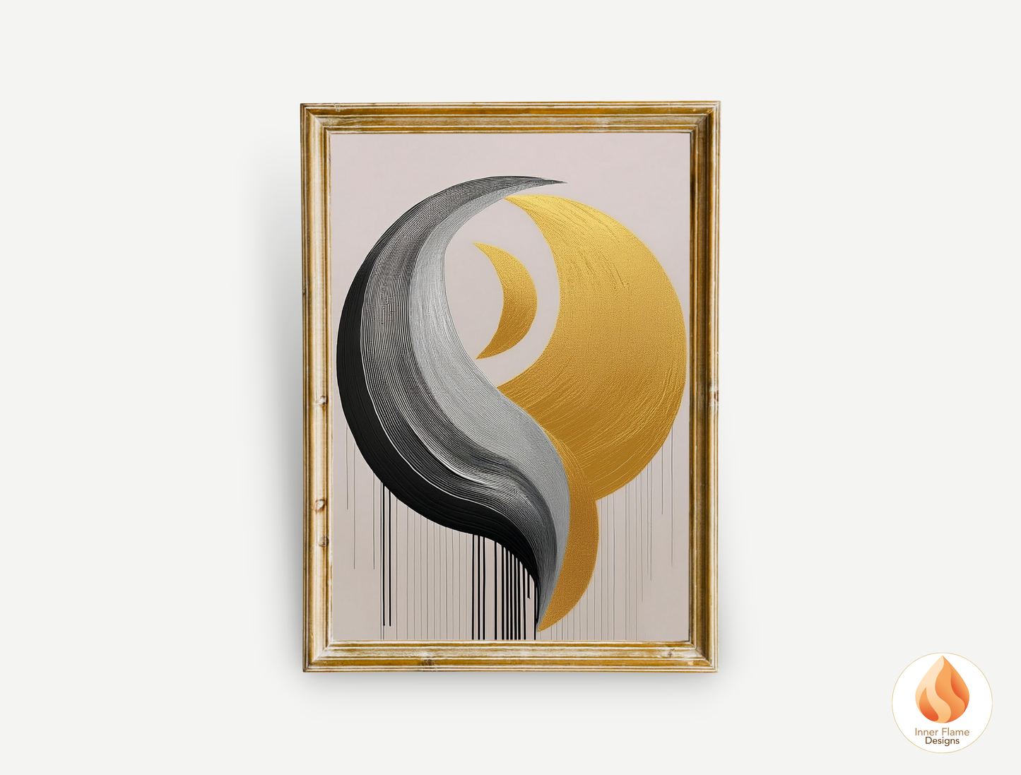 Futuristic Geometric Artwork for Modern Home Design | Triptych Artwork